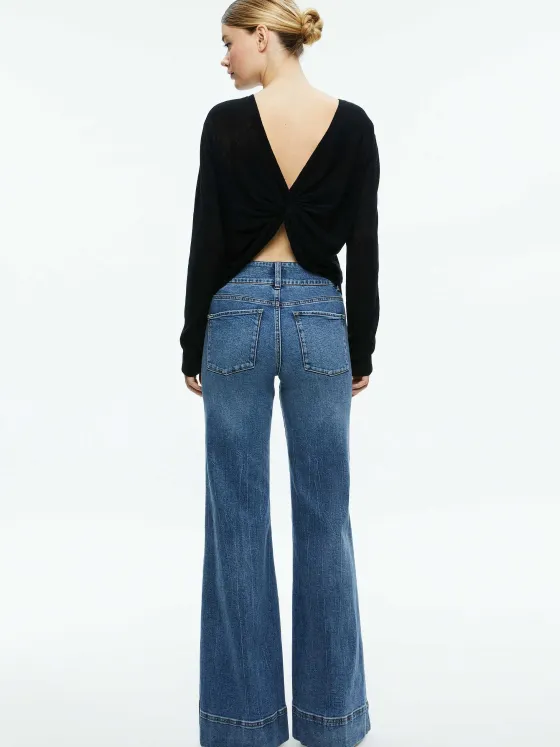 Women Alice and Olivia Akers Reversible Pullover