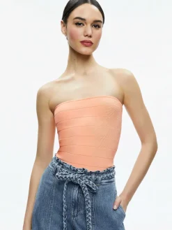 Women Alice and Olivia Alison Full Length Tube Top