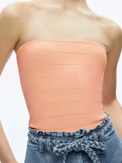 Women Alice and Olivia Alison Full Length Tube Top