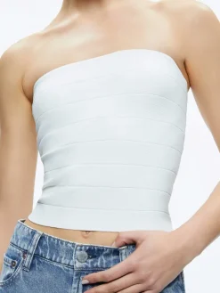 Women Alice and Olivia Alison Full Length Tube Top