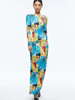 Women Alice and Olivia A+O X Basquiat Delora Maxi Dress