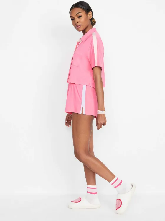 Women Alice and Olivia A+O X Big Feelings Madden Short Sleeve Set