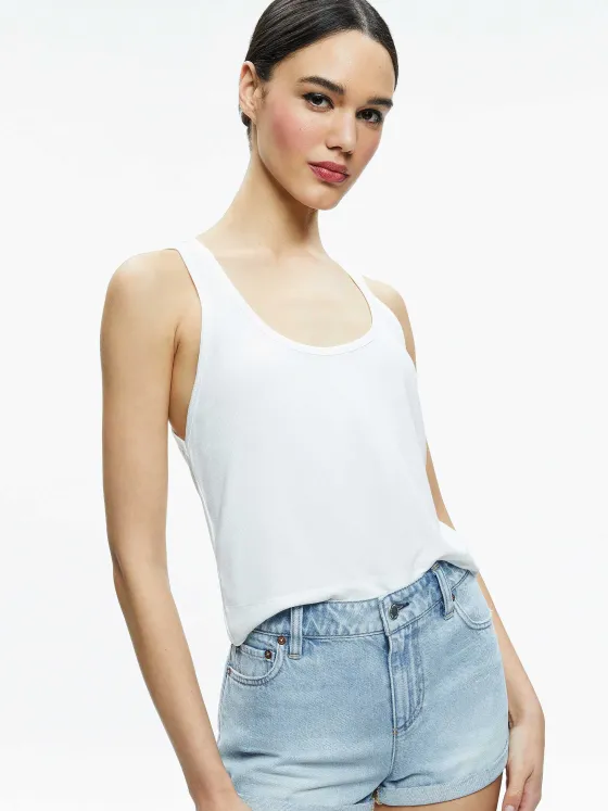 Women Alice and Olivia Avril Boxy Tank