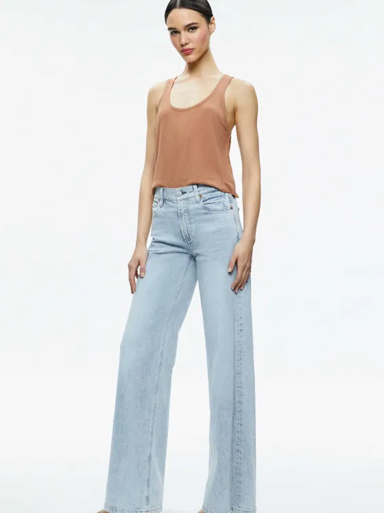 Women Alice and Olivia Avril Boxy Tank