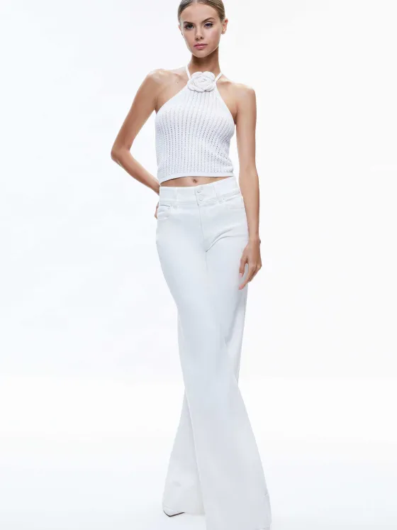 Women Alice and Olivia Bessie Halter Top
