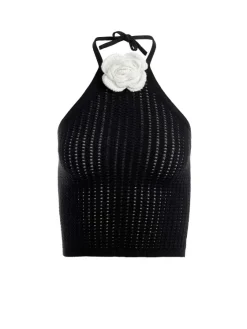 Women Alice and Olivia Bessie Halter Top