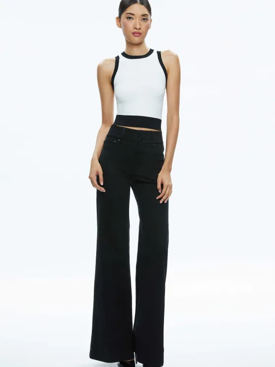 Women Alice and Olivia Boyd Crewneck Tank