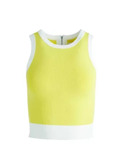 Women Alice and Olivia Boyd Crewneck Tank + Rmp Mid Rise Back-Zip Bootcut Ankle Pant