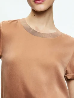 Women Alice and Olivia Braden Drop Shoulder Tee
