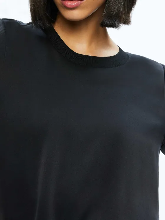 Women Alice and Olivia Braden Drop Shoulder Tee