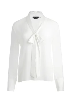 Women Alice and Olivia Brady Oversized Button Down With Bow Tie