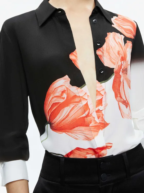Women Alice and Olivia Brady Slim Button Down