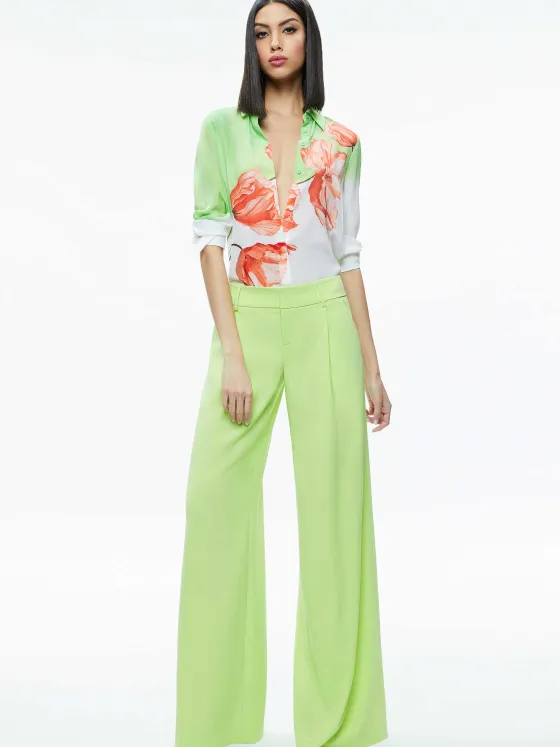 Women Alice and Olivia Brady Slim Button Down