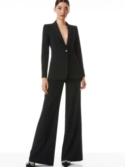 Women Alice and Olivia Breann Long Fitted Blazer