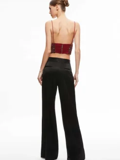 Women Alice and Olivia Carli Crystal Embellished Bra Top