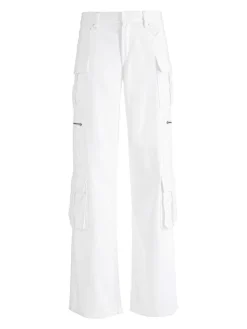 Women Alice and Olivia Cay Baggy Cargo Jeans