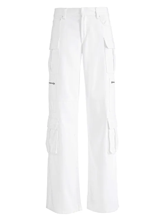 Women Alice and Olivia Cay Baggy Cargo Jeans