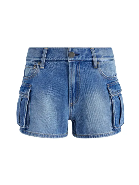 Women Alice and Olivia Cay Low Rise Cargo Short