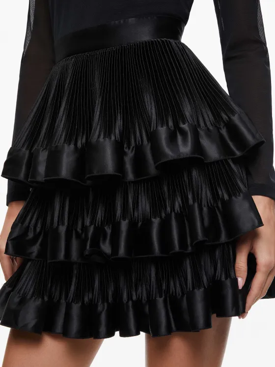 Women Alice and Olivia Chara Tiered Ruffle Mini Dress