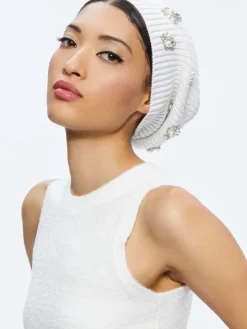 Women Alice and Olivia Chira Slouchy Embellished Hat