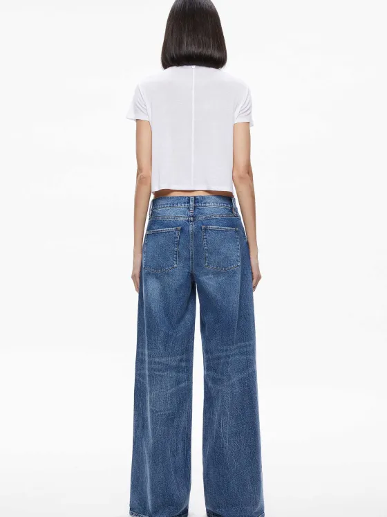 Women Alice and Olivia Cindy Classic Cropped Tee