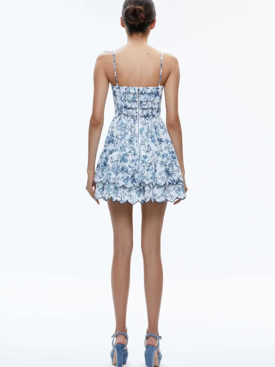 Women Alice and Olivia Daisy Tiered Ruffle Mini Dress
