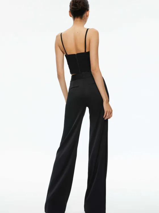 Women Alice and Olivia Damia Ruched Bustier Top