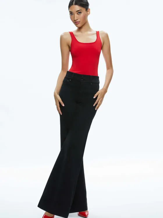 Women Alice and Olivia Daryn Full Length Sweater Tank