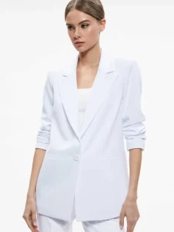 Women Alice and Olivia Denny Notch Collar Boyfriend Blazer