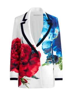Women Alice and Olivia Denny Notch Collar Boyfriend Blazer + Livi Mid Rise Trouser