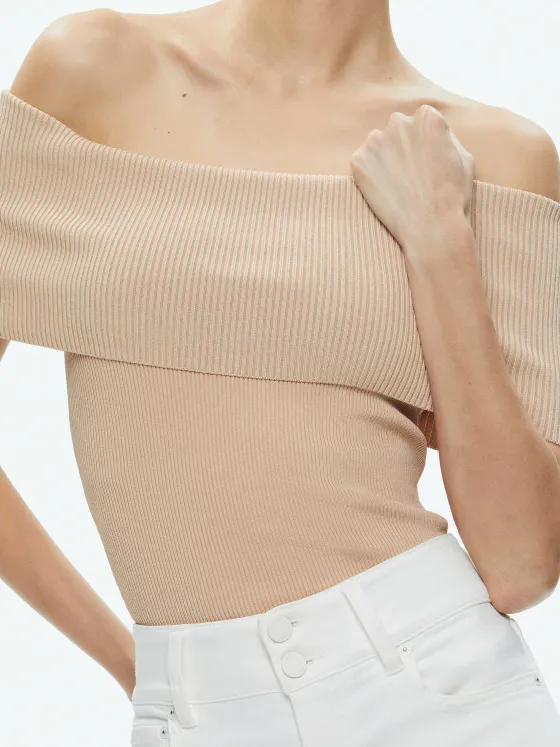Women Alice and Olivia Dolan Foldover Sleeveless Pullover