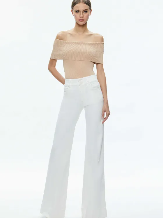 Women Alice and Olivia Dolan Foldover Sleeveless Pullover