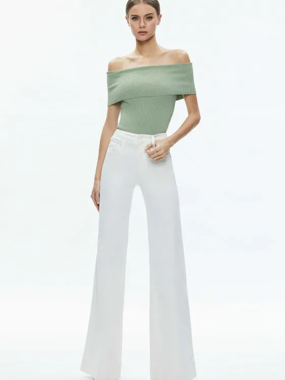 Women Alice and Olivia Dolan Foldover Sleeveless Pullover