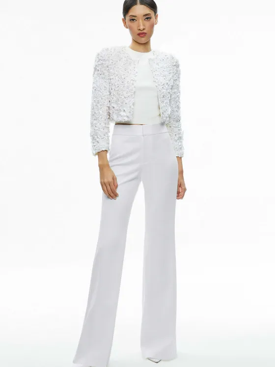 Women Alice and Olivia Domenica Embellished Mini Gown + Lorna Embellished Cropped Jacket