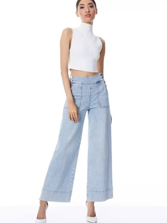 Women Alice and Olivia Donald High Waisted Jean