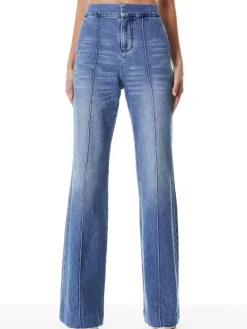 Women Alice and Olivia Dylan High Waisted Wide Leg Jean