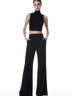 Women Alice and Olivia Dylan High Waisted Wide Leg Pant