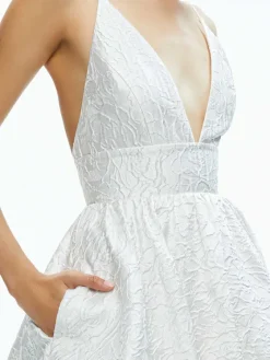 Women Alice and Olivia Ellamae Deep V-Neck Dress