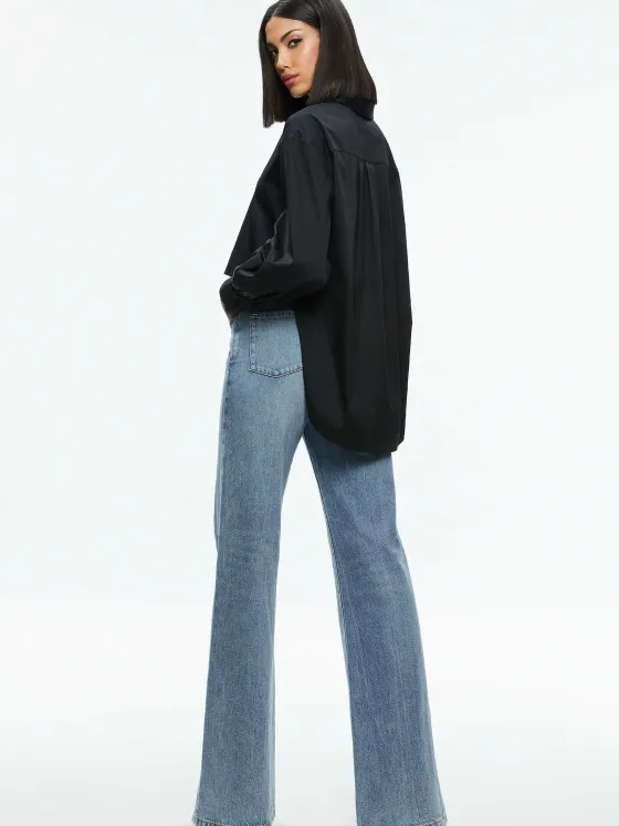 Women Alice and Olivia Finely High-Low Blouse