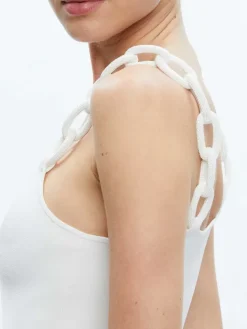 Women Alice and Olivia Gretel Looped Strap Tank