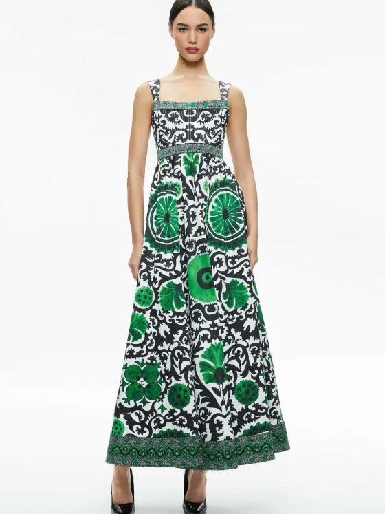Women Alice and Olivia Guinevere Maxi Dress