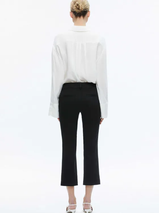 Women Alice and Olivia Janis Low Rise Cropped Flare Pant