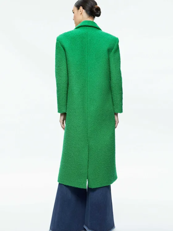 Women Alice and Olivia Jimmy Oversized Coat With Long Lapel