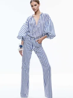 Women Alice and Olivia Julius Voluminous Blouson Sleeve Blouse