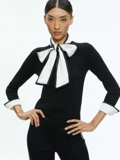 Women Alice and Olivia Justina Pullover
