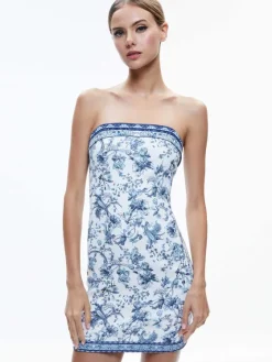 Women Alice and Olivia Kelly Square Bust Mini Dress