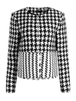 Women Alice and Olivia Kidman Two-Fer Tweed Jacket