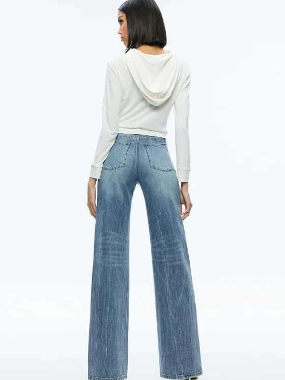 Women Alice and Olivia Kirk Wrap Front Hoodie