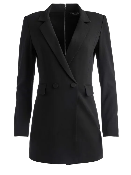 Women Alice and Olivia Kyrie Tuxedo Skort Romper