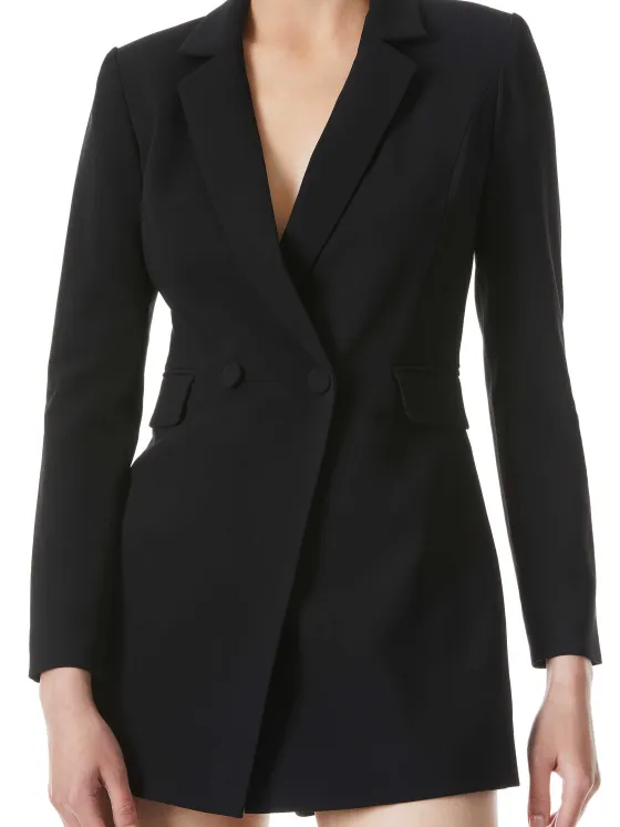 Women Alice and Olivia Kyrie Tuxedo Skort Romper